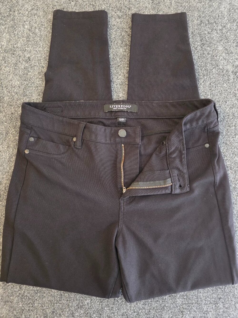 Liverpool Los Angeles Black Pants 12/31